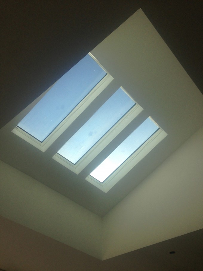 Three Coupled Velux Roof Windows